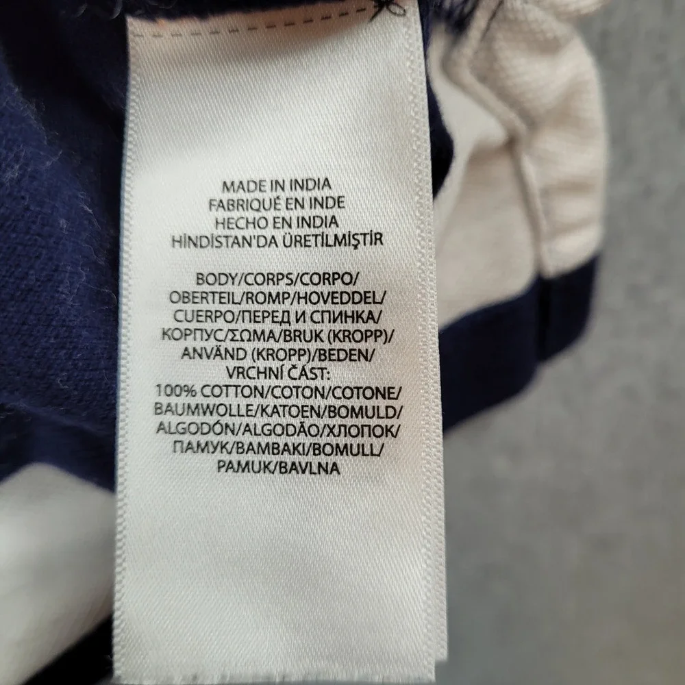 Polo Ralph Lauren Polo Shirt Mens XXL Blue White Striped Big Pony Crest Classic